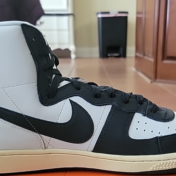 Size 14 Men's-Nike Terminator High PRM FD0394-030 Phantom Black/Black Pale Vanil - Picture 7 of 16